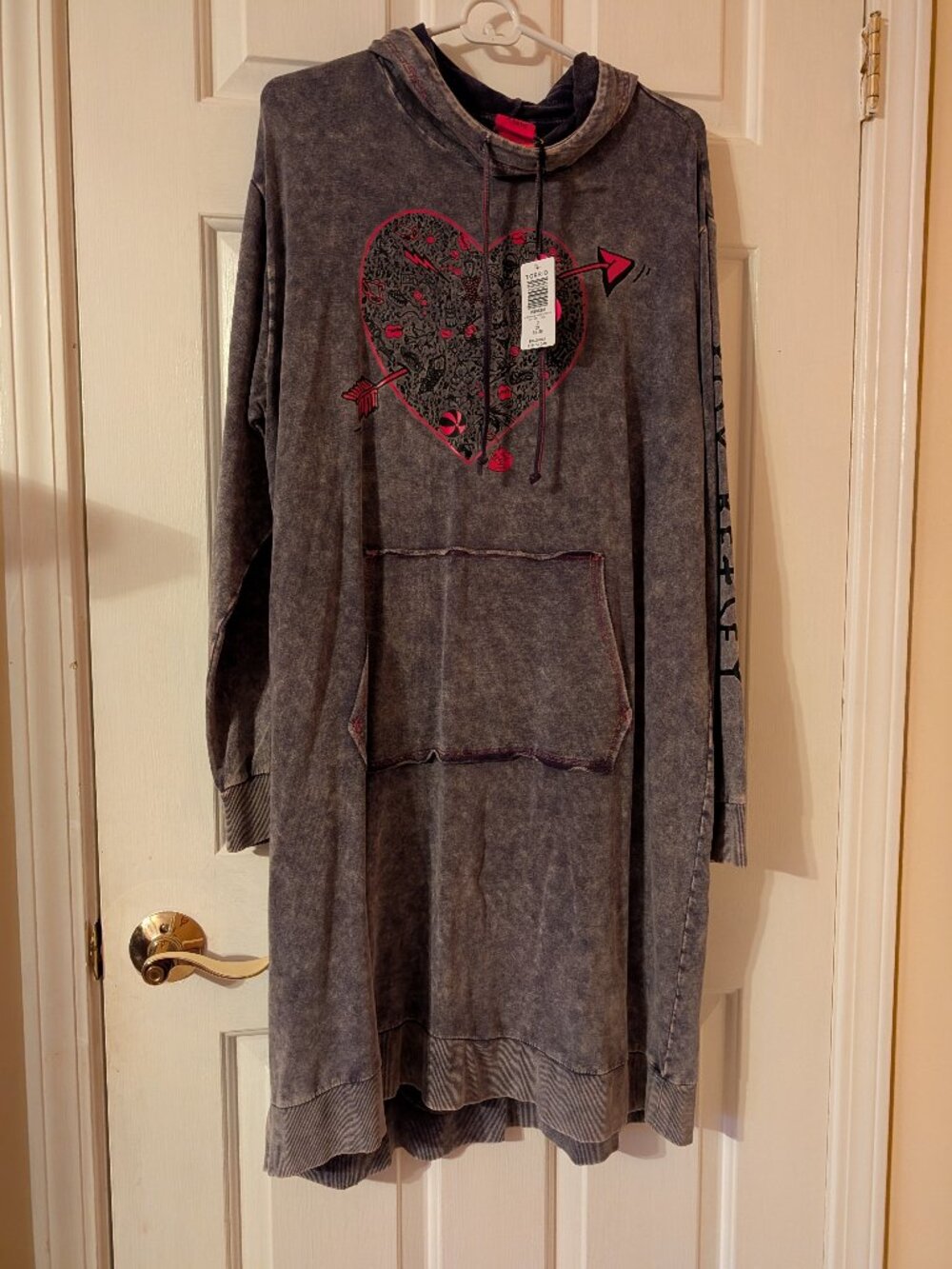 Torrid Betsey Johnson Long Hoodie Dress RARE ~ 2/2X/18-20 NWT